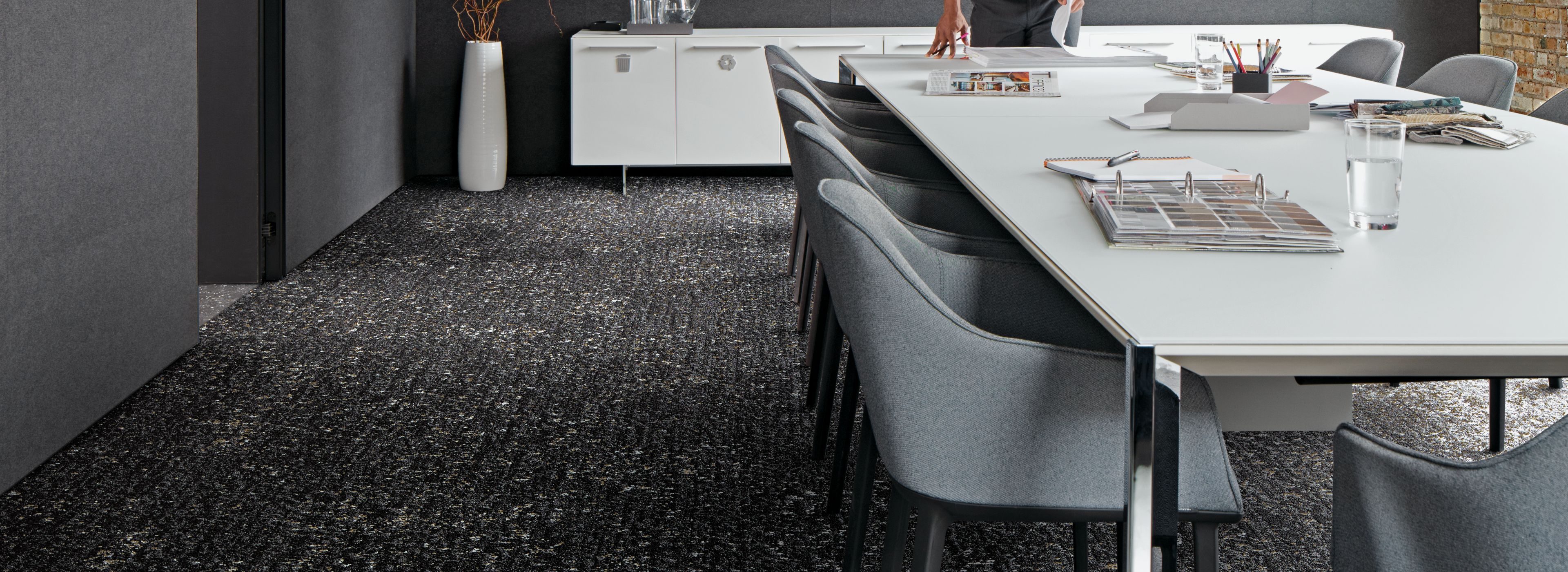 Interface Step in Time and Walk the Aisle carpet tile in meeting area with table and chairs image number 1